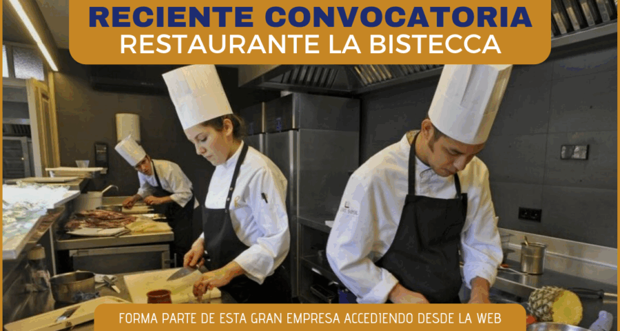 Reconocido restaurante La Bistecca requiere de nuevos colaboradores